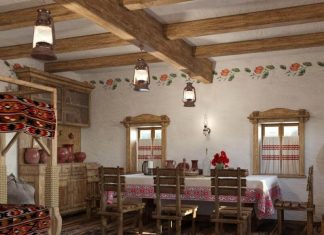 Украинская хата внутри Украинская хата внутри